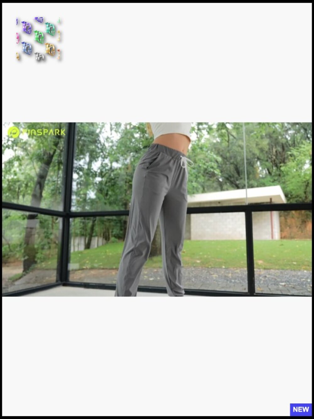 High Waisted Joggers with Pockets Stretch Athletic Track Pants Workout - Picture 7 of 7